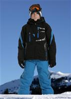 Boys Avenger Jacket (Black/Avalon Blue) - Alt. View