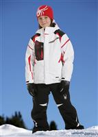 F11 Boys Leader Jacket (White/Black/Red) - Alt. View