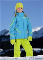 Girls Exhilaration Jacket (Blue Bay/Sharp Lime) - Alternate View