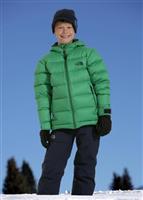 Boys Roll Down Jacket (Rad Green) - Alternate View