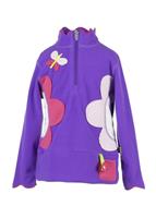 Girls GaGa Fleece Top (China Pink) - Alt. View
