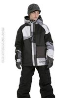 Boys Mannual Max Insulated Jacket (Grey) - Alternate View