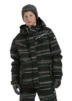 Boys Smarty Incline Insulated 3-in-1 Jacket (Black Stripe) - Boys Smarty Incline Insulated 3-in-1 Jacket (Black Stripe)