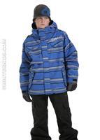 Boys Smarty Incline Insulated 3-in-1 Jacket (Royal Stripe) - Alternate View