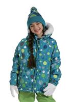Girls Mannual Bubbles Puffy Jacket (Turquoise) - Girls Mannual Bubbles Puffy Jacket (Turquoise)