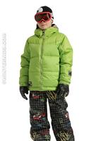 Boys Indie Down Jacket (Lime) - Closeout - Alternate View