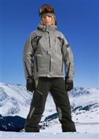 2010 Boys Kitzbuhel Jacket (Silver/Black/Black) - Closeout - Alt. View