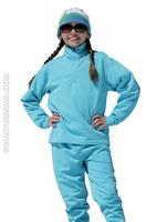 Girls Solar Fleece Top (Capri) - Alternate View