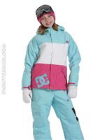 Girls Amo Jacket (White/Crazy Pink/Blue Radiance) - Alternate View                                                                                                                                        