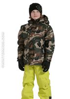 Boys Linear Down Jacket (Camo) - Alternate View