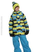 F11 Boys Servo Jacket (Tennis/Blue Jewel Stripe) - Alternate View