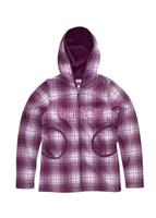 Girls Bonded Empress Fleece (Bright White Blur Plaid) - Closeout - Girl's Bonded Empress Fleece (Bright White Blur Plaid) - Closeout