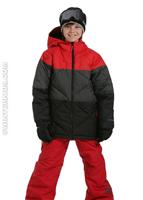 Boys Adrenaline Jacket (Intense Red/Grill/Black) - Alternate View